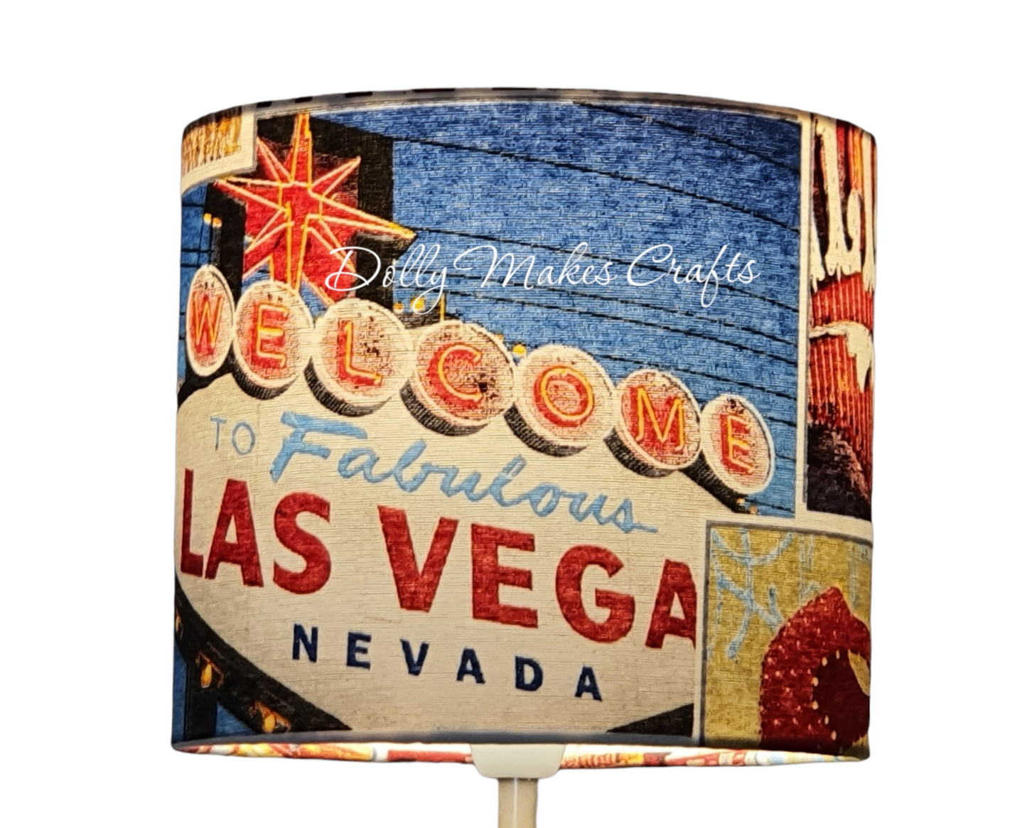 Las Vegas - Handmade Drum Lamp Shade (20cm)