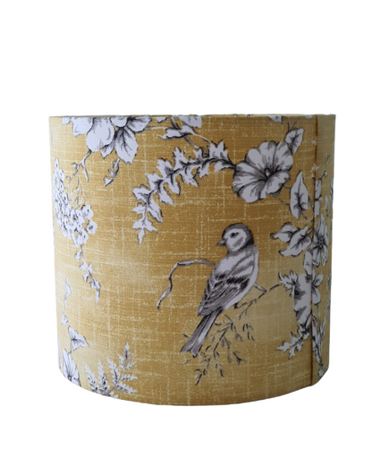 iLiv Finch Toile Buttercup - Handmade 20cm Drum Lampshade