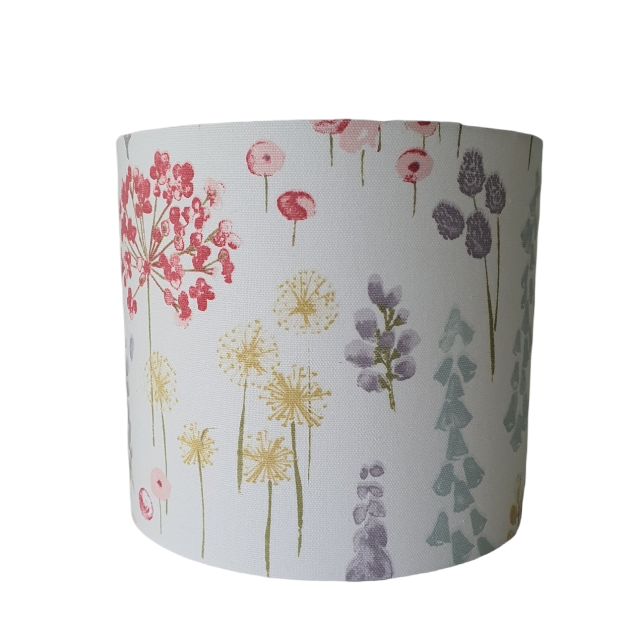 Pastel Florals Lampshade - Handmade 20cm Drum Lampshade