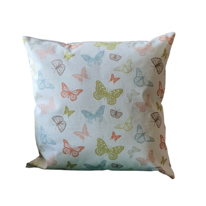 Pretty Pastel Butterflies - Handmade Cushion Cover