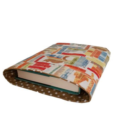Book Lovers Gift - Handmade Padded Book Pouch - Cats Fabric
