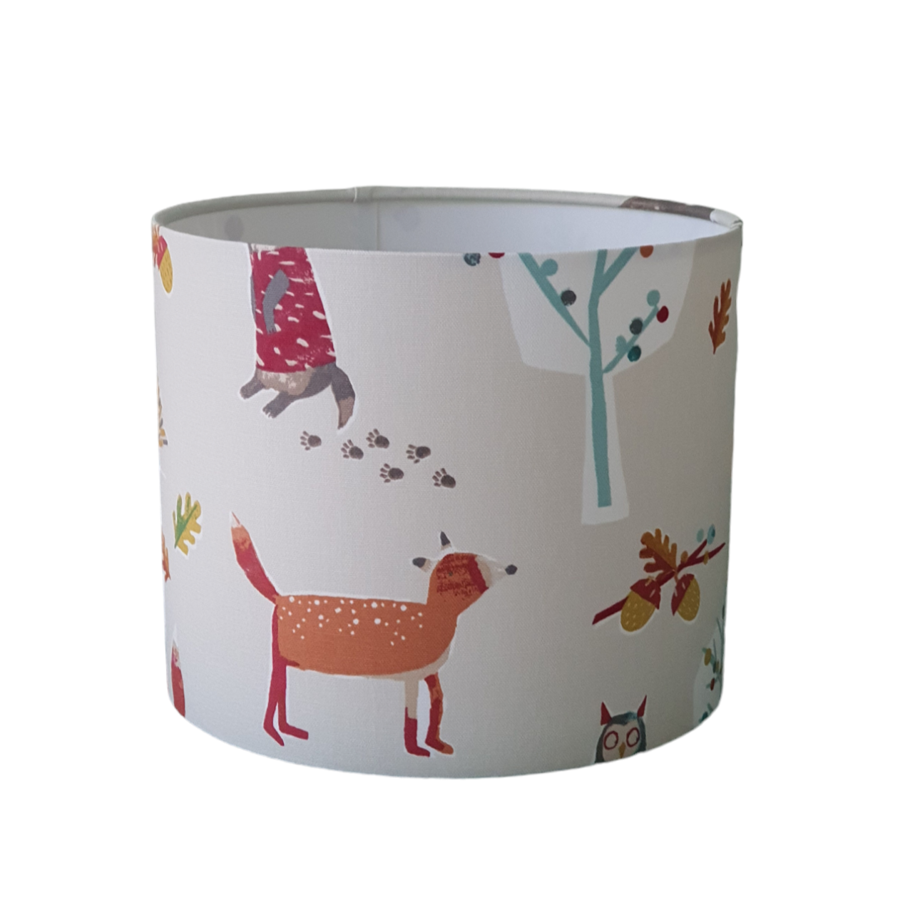 Handmade 25cm Drum Lampshade - Prestigious Herbie Butterscotch Fabric