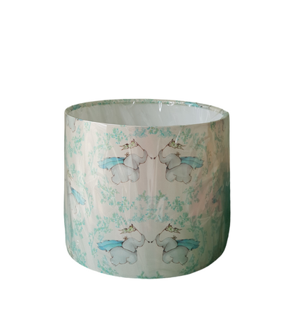 Flying Elephants Lampshade - Handmade 20cm Drum Lampshade