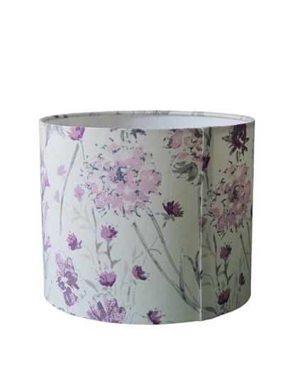 Another view of the outside of the drum lampshade showing the join at the rear of the shade.