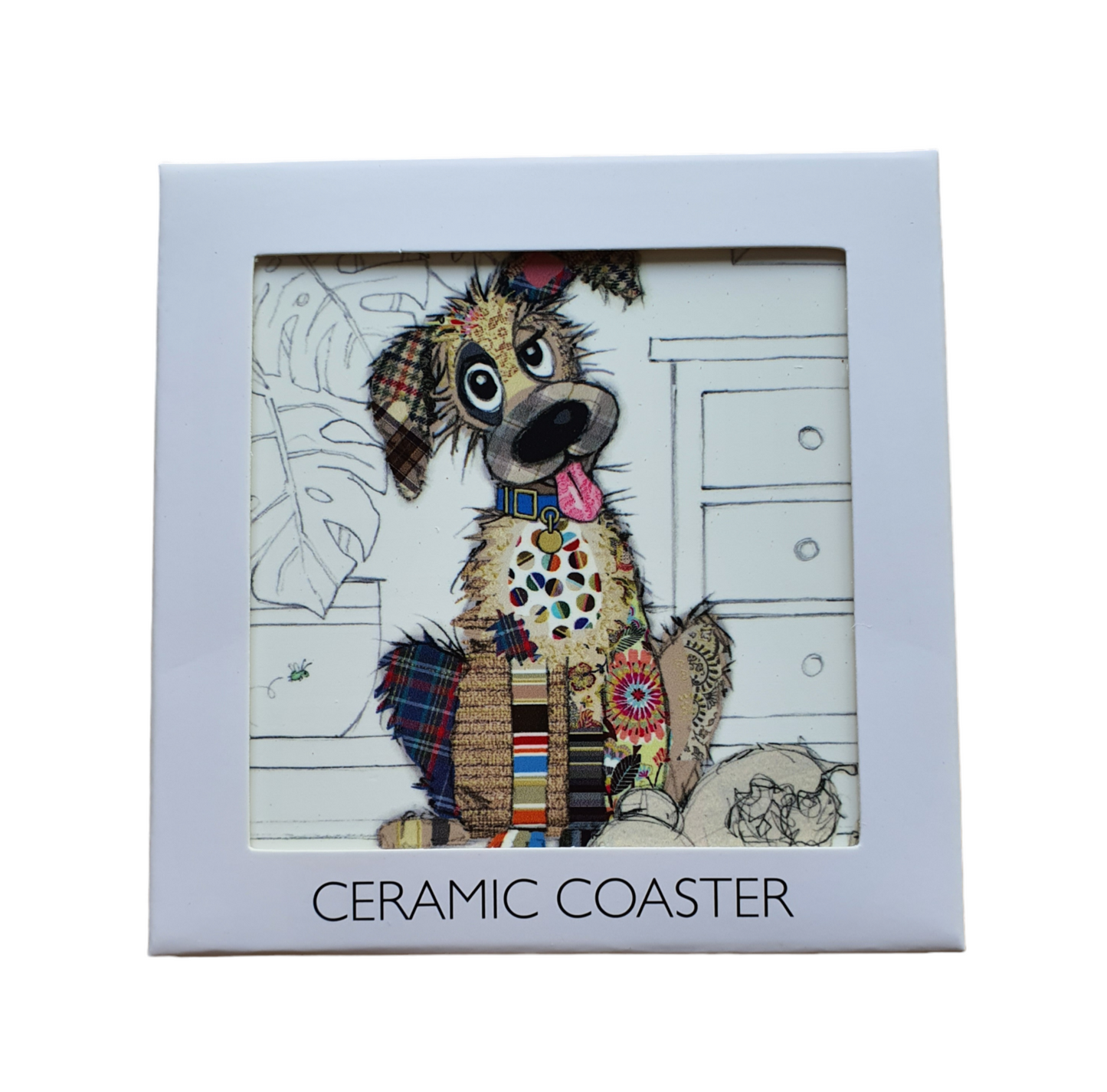Bug Art Murphy Mutt Ceramic Coaster