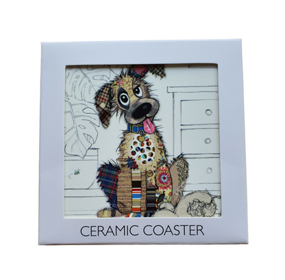 Bug Art Murphy Mutt Ceramic Coaster