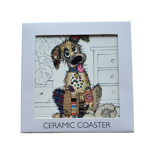 Bug Art Murphy Mutt Ceramic Coaster