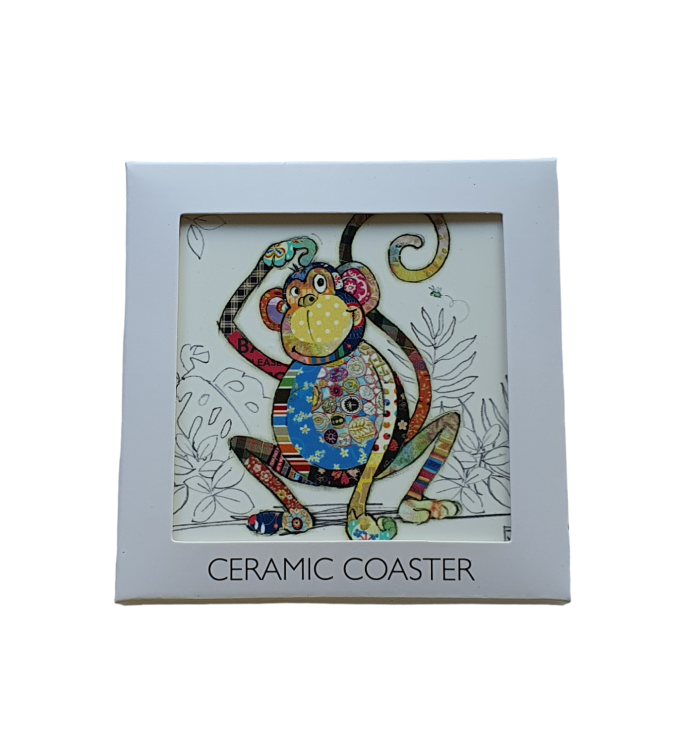 Bug Art Monty Monkey Ceramic Coaster