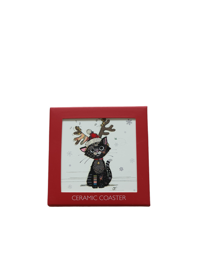 Bug Art Kitten Ceramic Coaster