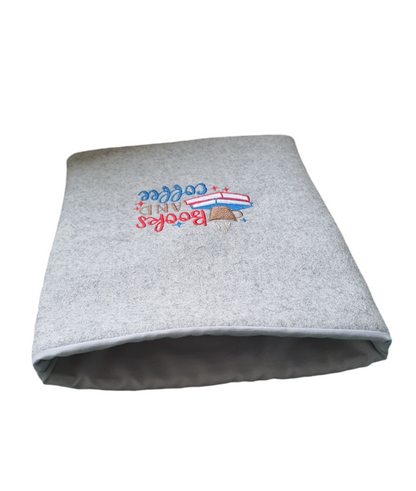 Handmade Embroidered Padded Book Pouch, Book Sleeve, Book Cover, Book Lovers Gift, Kindle Cover