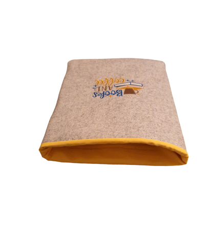 Handmade Embroidered Padded Book Pouch, Book Lovers Gift, Book Sleeve, Kindle Cover, Tablet, e-Reader, Book Cover