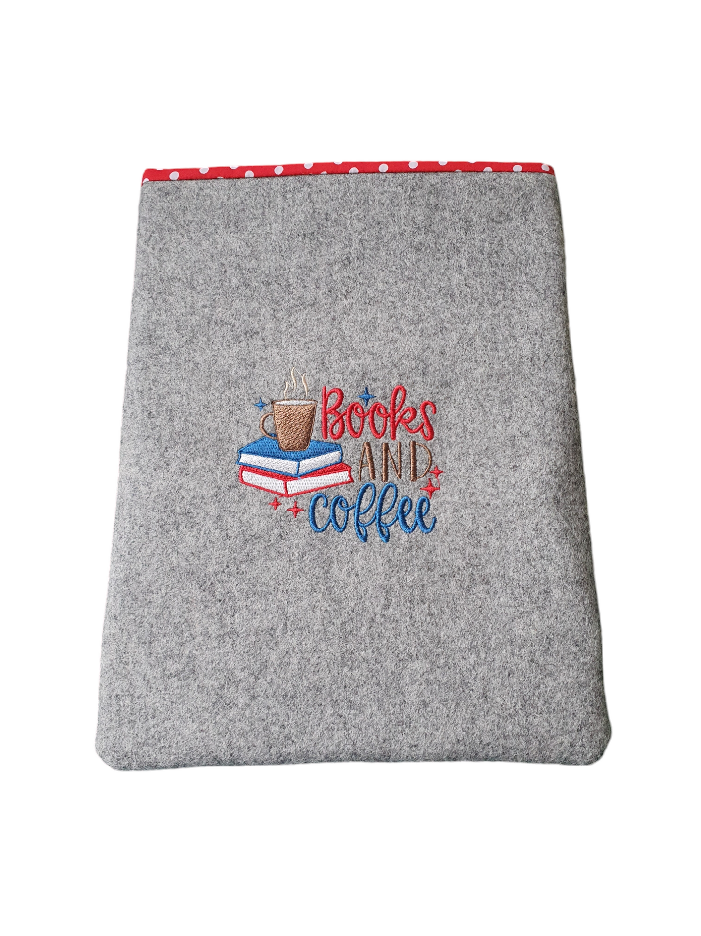 Handmade Embroidered Foam Padded Book Pouch, Book Lovers Gift, Book Cover, Book Sleeve, Book Bag, Kindle Pouch, Tablet, e-Reader