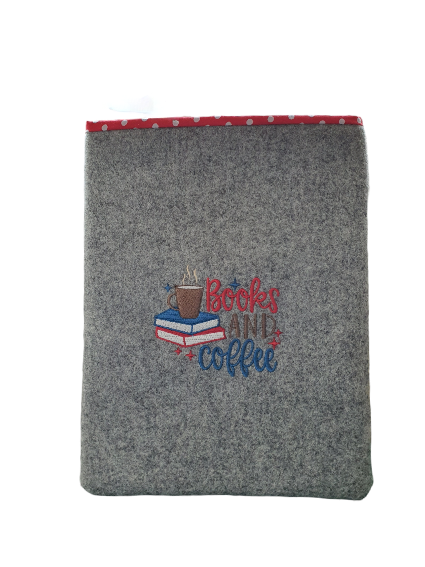 Handmade embroidered foam padded Book Pouch, being an ideal Book Lovers Gift.  Will also offer protection for a Kindle, Tablet and e-Reader.