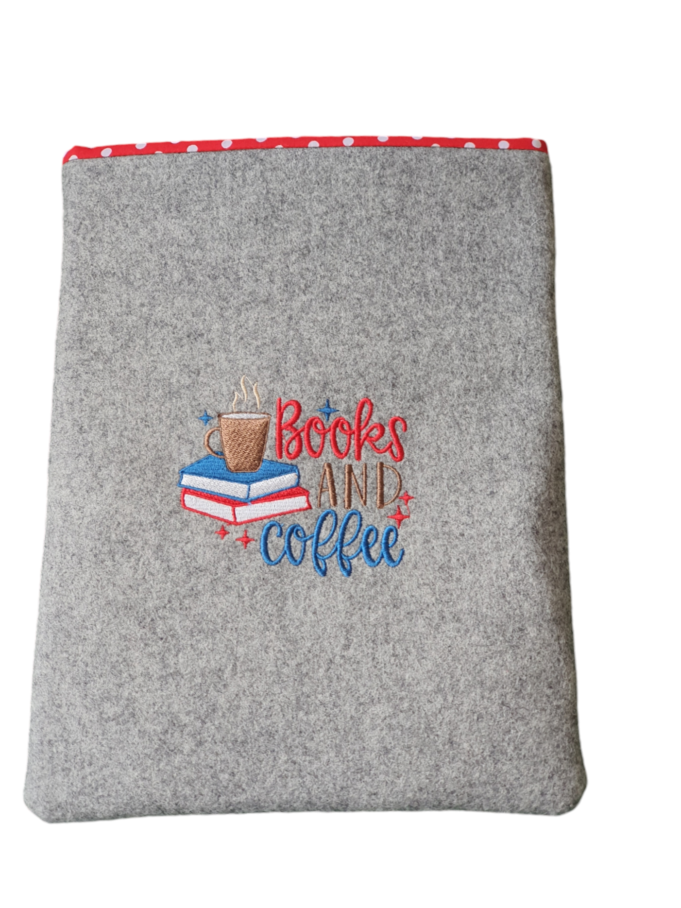 Handmade Embroidered Foam Padded Book Pouch, Book Lovers Gift, Book Cover, Book Sleeve, Book Bag, Kindle Pouch, Tablet, e-Reader