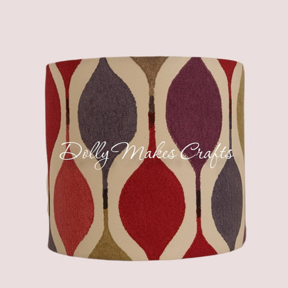 Verve Berry Fabric - Handmade 20cm Drum Lampshade