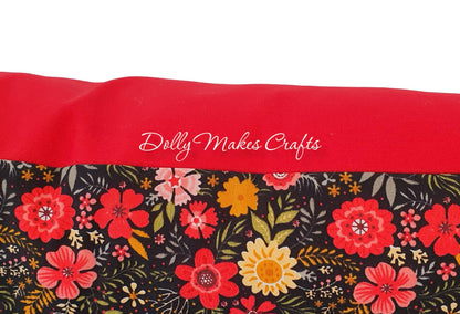 Ditsy Daisy Wildflowers - Handmade Zipped Cushion Cover (17x17)