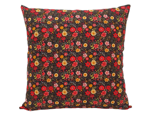 Ditsy Daisy Wildflowers - Handmade Zipped Cushion Cover (17x17)